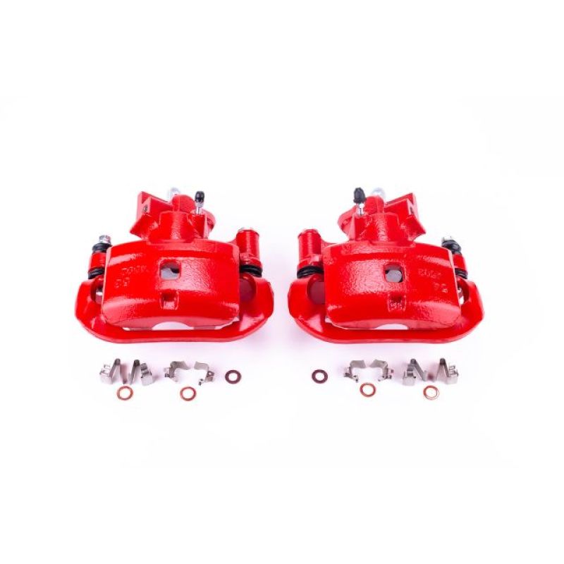 Power Stop 00-02 Toyota MR2 Spyder Rear Red Calipers w/Brackets - Pair