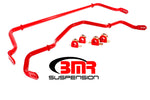 BMR 16-17 6th Gen Camaro Front & Rear Sway Bar Kit w/ Bushings - Red