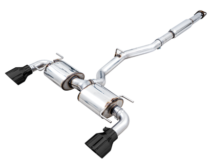 AWE Tuning Subaru BRZ/ Toyota GR86/ Toyota 86 Touring Edition Cat-Back Exhaust- Diamond Black Tips