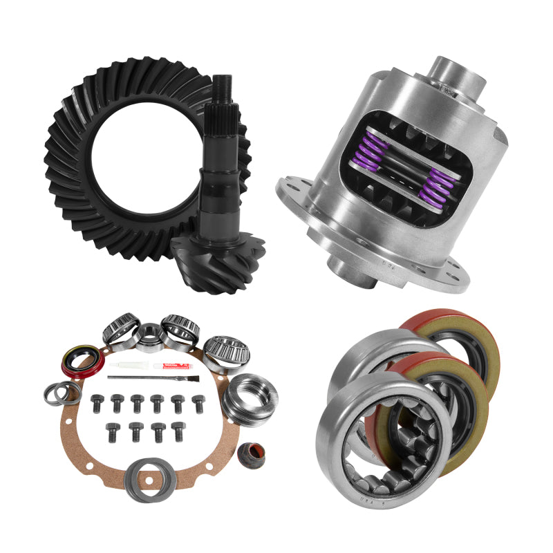 Yukon 8.8in Ford 3.27 Rear Ring & Pinion Install Kit 2.25in OD Axle Bearings and Seals