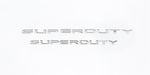 Putco 17-20 Ford SUPERDUTY Letters (Stamped/Stainless Steel) Hood/Front