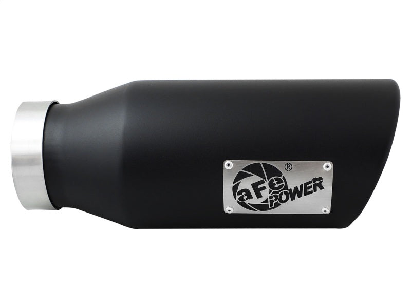 aFe Diesel Exhaust Tip Bolt On Black 4in Inlet x 6in Outlet x 15in