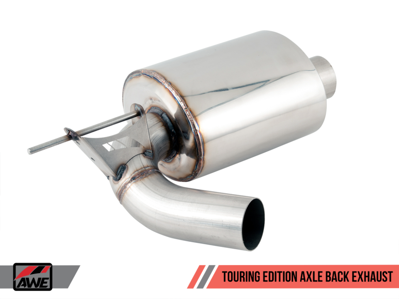 AWE Tuning BMW F3X 340i Touring Edition Axle-Back Exhaust - Chrome Silver Tips (102mm)