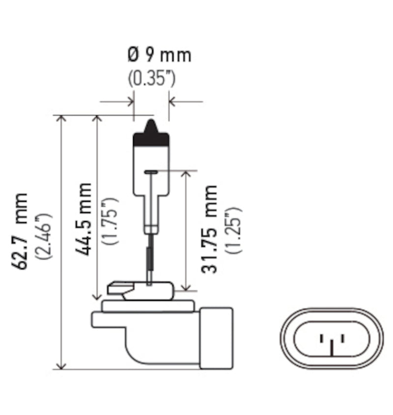 Hella Bulb 881 12V 27W Pgj13 T325