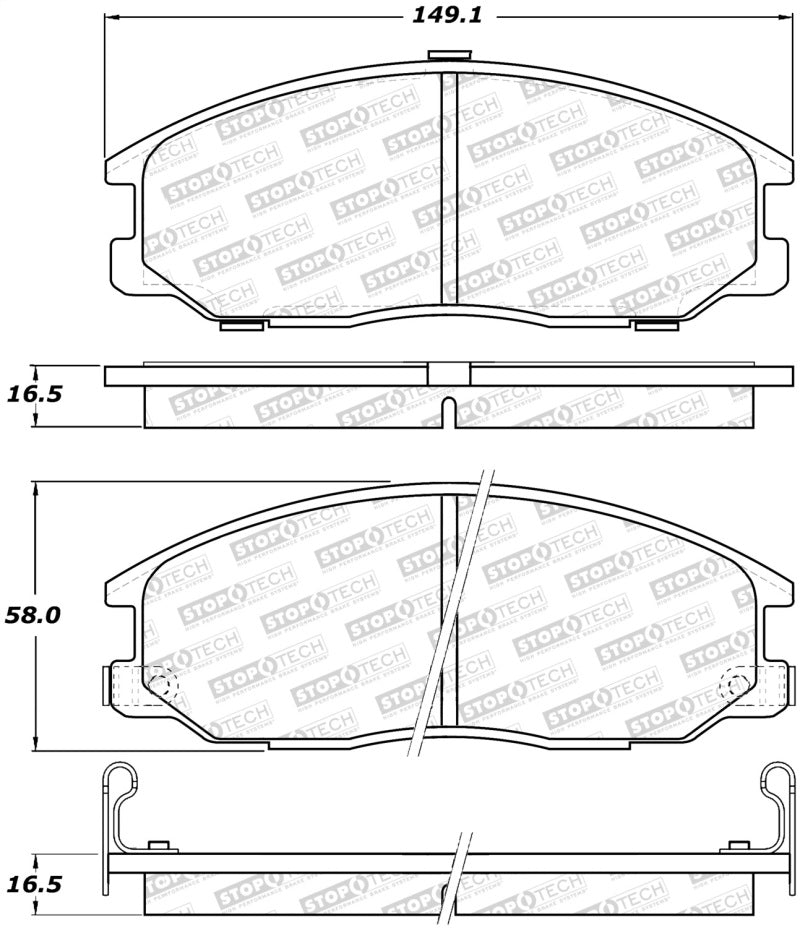 StopTech Street Brake Pads