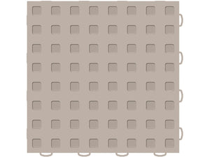 WeatherTech TechFloor 12in x 12in Solid Floor Tile w/ Raised Squares - Tan