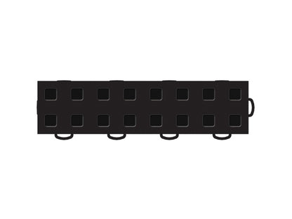 WeatherTech TechFloor - 3in X 12in Tiles(Right Loop) - Black/Black **Order in Qtys of 10