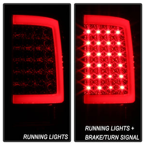 xTune Dodge Ram 1500 09-16 LED Tail Lights Incandescent Model Only - Red Clear ALT-ON-DR09-LBLED-RC