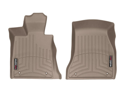 WeatherTech 2016+ BMW 7-Series Front FloorLiner - Tan (Vehicles w/o Rear Exec Lounge Seating)