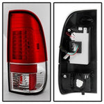 Spyder Ford F150 Styleside 97-03/F250 Version 2 LED Tail Lights Red Clear ALT-YD-FF15097-LED-G2-RC