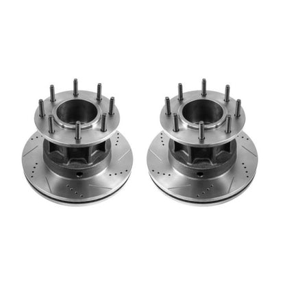 Power Stop 13-16 Ford F-350 Super Duty Front Evolution Drilled & Slotted Rotors - Pair