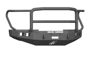 Road Armor 17-20 Ford F-250 Stealth Front Winch Bumper w/Lonestar Guard - Tex Blk