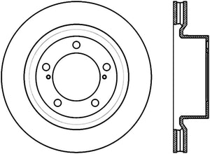 StopTech Sport Slot 08-12 Toyota Sequoia / 07-12 Tundra Slotted Left Front CRYO Rotor