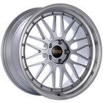 BBS LM 19x8.5 5x120 ET32 Diamond Silver Center Diamond Cut Lip Wheel -82mm PFS/Clip Required