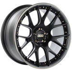 BBS CH-RII 21x10.5 5x120 ET35 Satin Black Center Platinum Lip SS Rim Prot Wheel -82mm PFS/Clip Req