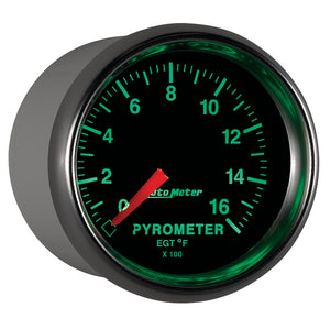 Autometer GS 0-1600 degree F Full Sweep Electronic Pyrometer Gauge