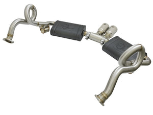 aFe MACHForce-Xp 2in 304 SS Cat-Back Exhaust w/Polished Tips 13-16 Porsche Boxster/Cayman 2.7L/3.4L