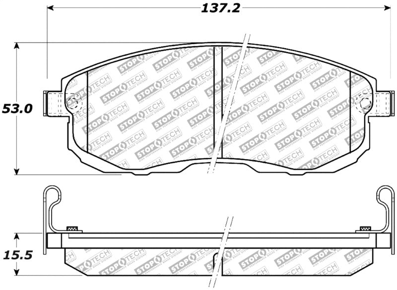 StopTech Street Select Brake Pads - Front