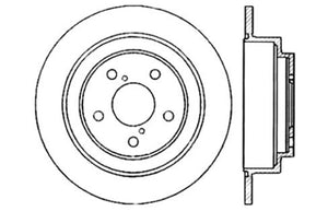 StopTech 02-05 Subaru Impreza WRX Rear Drilled Left Brake Rotor