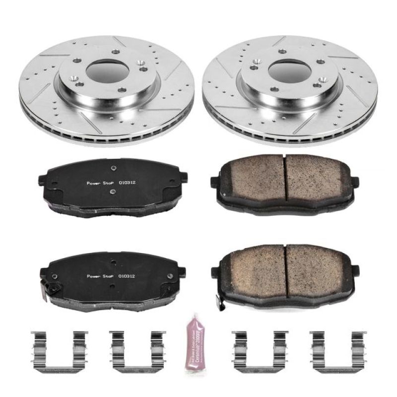 Power Stop 14-16 Kia Soul Front Z23 Evolution Sport Brake Kit