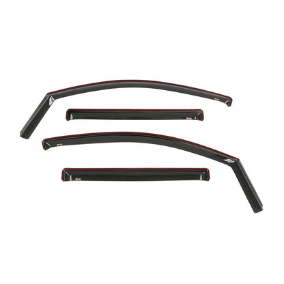 Westin 2016-2018 Nissan Titan XD/Titan In-Channel Wind Deflector 4pc - Smoke