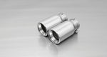 Remus 2011 Abarth Punto Evo Abarth 1.4L 90mm Straight Rolled Edge Chromed Tail Pipe Set