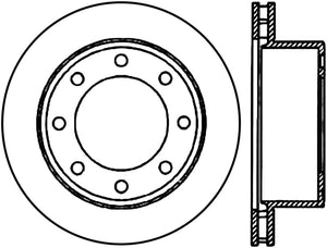 StopTech Power Slot 00-05 Ford Excursion / 01-04 F250 2WD/4WD Rear Right Slotted CRYO Rotor