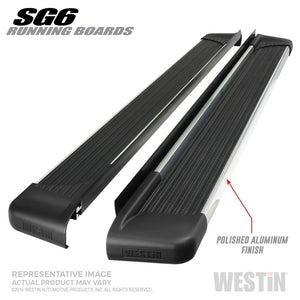 Westin Black Aluminum Running Board 68.4 inches SG6 Running Boards - Blk