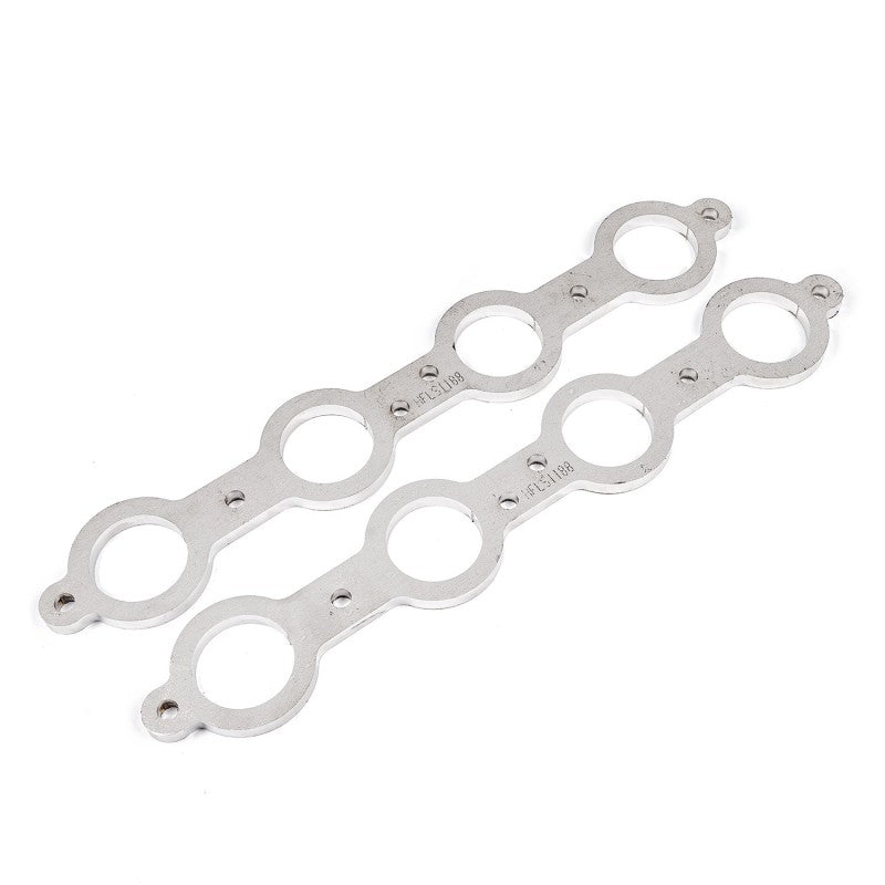 Stainless Works Chevrolet LS1/LS6 Round Port Header 304SS Exhaust Flanges 1-7/8in Primaries