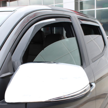 Westin 2016-2018 Toyota Tacoma Double Cab 4dr In-Channel Wind Deflector 4pc - Smoke