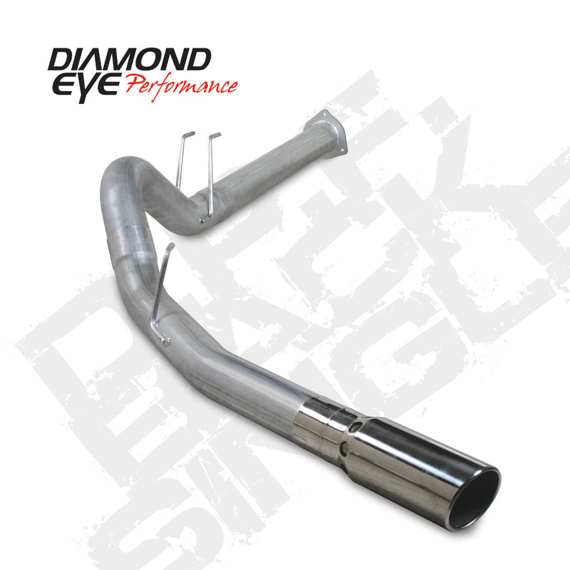 Diamond Eye KIT 4in DPF BACK SGL SS: 2011 FORD 6.7L PWRSTROKE F250/F350