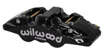 Wilwood Caliper-Aero6-R/H - Black 1.75/1.38/1.38in Pistons 1.25in Disc