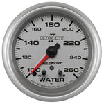 Autometer Ultra-Lite II 2-5/8in 260 Deg F Stepper Motor w/ Peak & Warn Water Temp Gauge