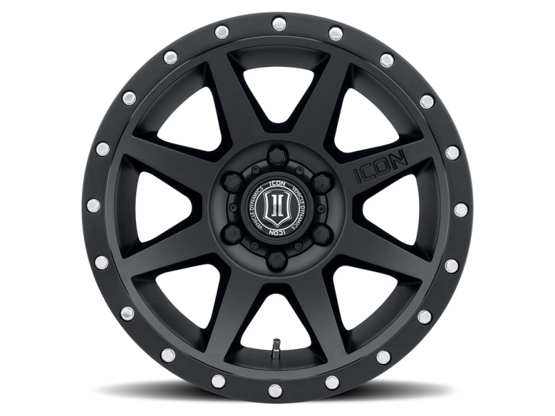 ICON Rebound 18x9 6x5.5 0mm Offset 5in BS 106.1mm Bore Satin Black Wheel