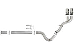 aFe Rebel XD 4in SS Down-Pipe Back Exhaust w/Dual Polished Tips 17-18 Ford Diesel Trucks V8-6.7L(td)