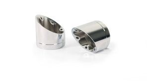 Remus 2021+ BMW R 18 (Euro 5) Slash Cut V1 End Cap - Silver (Pair)