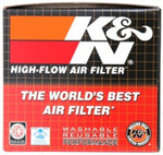 K&N Universal Chrome Filter-Round Straight 2.125in Flg ID x 3in OD x 3in H