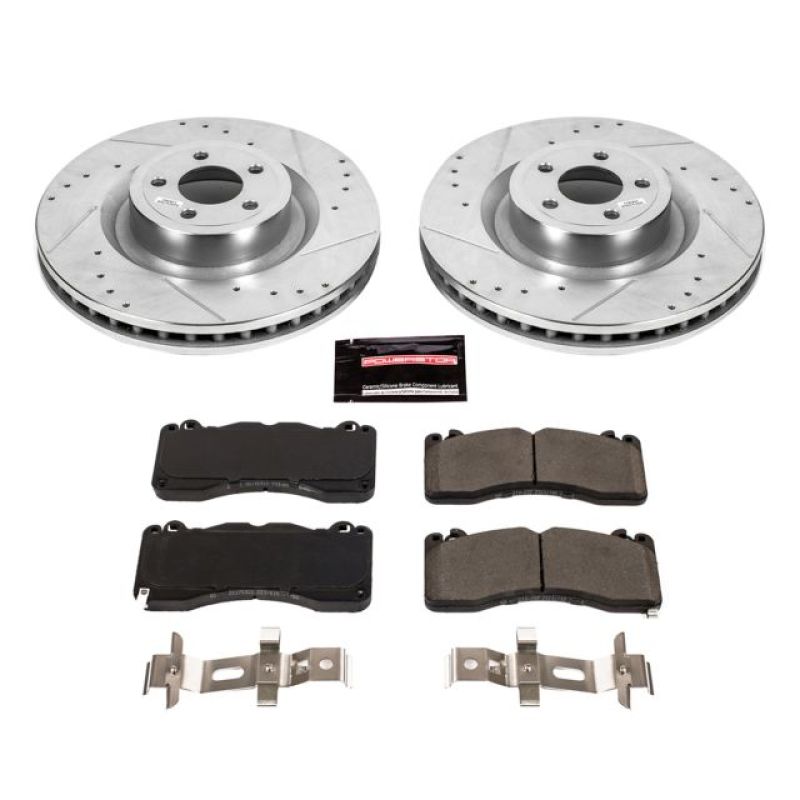 Power Stop 15-22 Ford Mustang Front Z23 Evolution Brake Kit