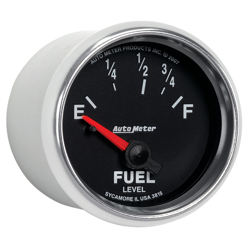 AutoMeter Gauge Fuel Level 2-1/16in. 73 Ohm(e) to 10 Ohm(f) Elec Gs