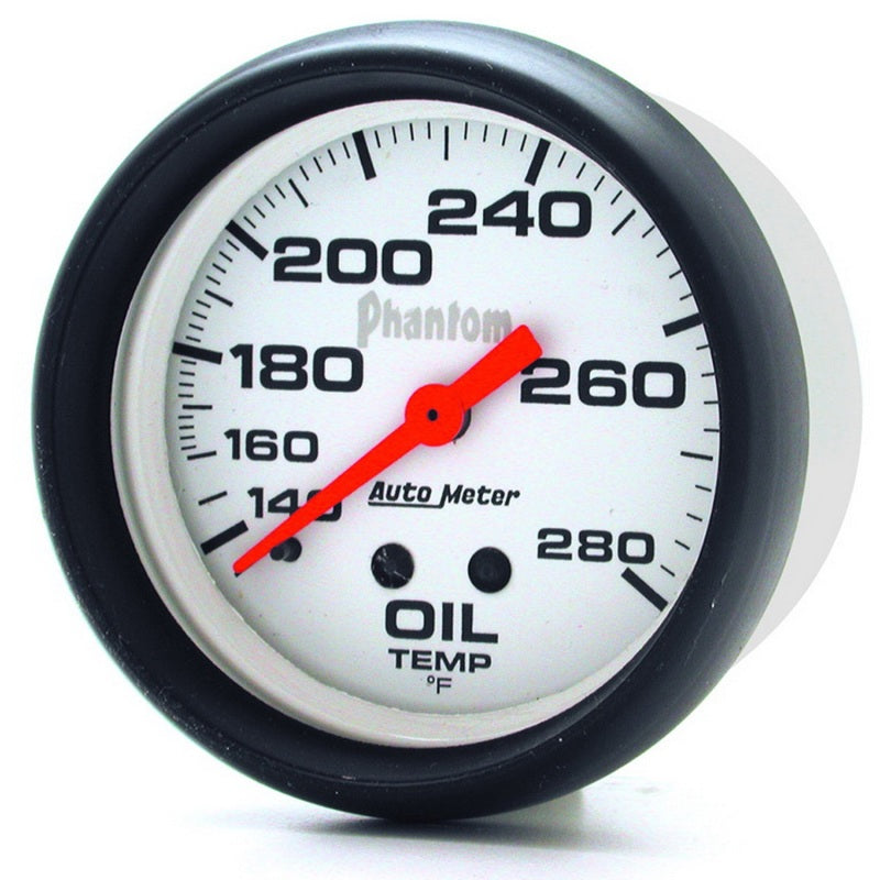 AutoMeter Gauge Oil Temp 2-5/8in. 140-280 Deg. F Mechanical Phantom