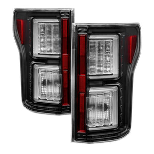 Spyder 18-19 Ford F-150 (w/o Blind Spot Sensor) LED Tail Lights - Black (ALT-YD-FF15018-LED-BK)