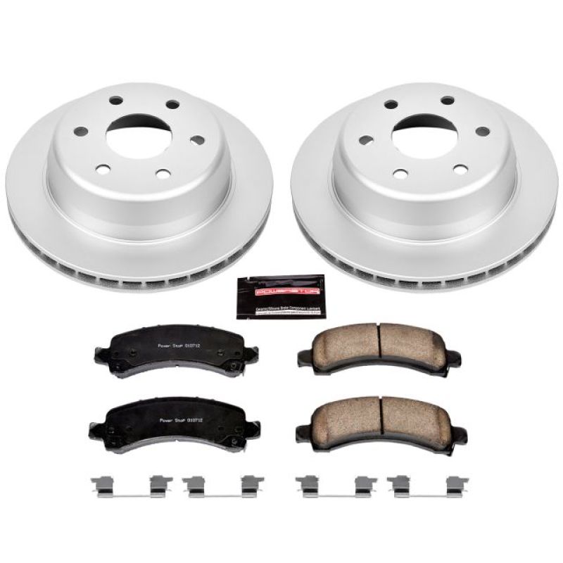 Power Stop 03-06 Cadillac Escalade Rear Z17 Evolution Geomet Coated Brake Kit