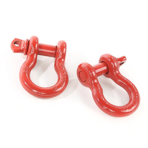 Rugged Ridge Red 3/4in D-Shackles