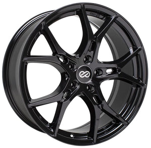 Enkei Vulcan 19X8.0 45mm Offset 5x112 Bolt 72.6mm Bore Gloss Black Wheel