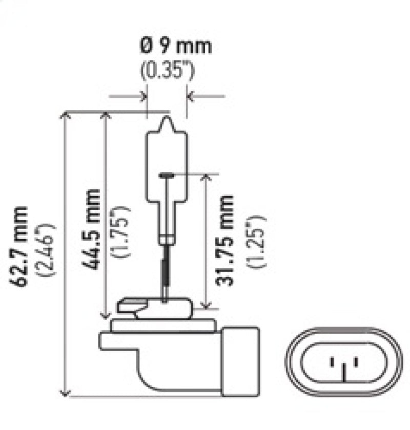 Hella Bulb 888 12V 50W PGJ13 T3.25