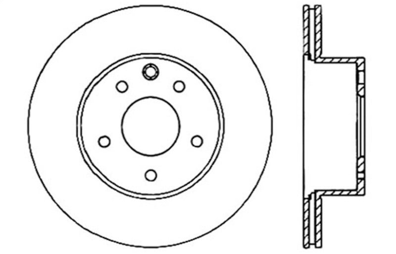 StopTech 06-07 350Z / 05-07 G35 / 06-07 G35X SportStop Slotted & Drilled Rear Left Rotor