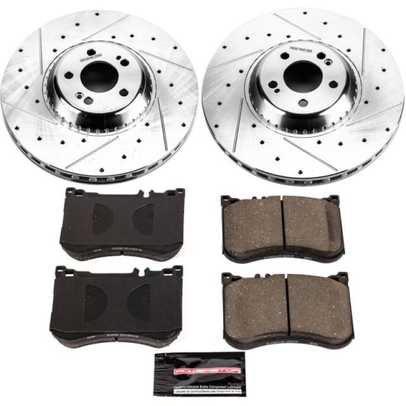 Power Stop 18-21 Mercedes-Benz S560 Front Z23 Evolution Brake Kit