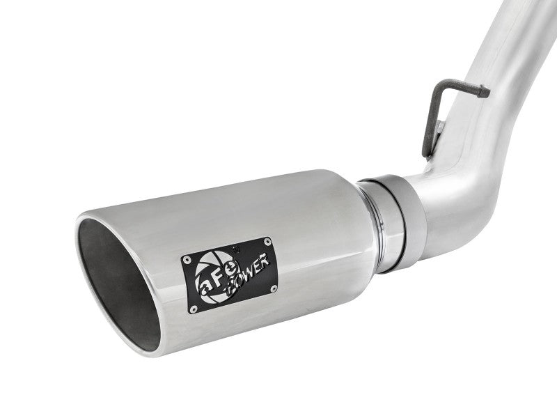 aFe Atlas Exhaust 4in Dual DPF-Back Al Steel w/ Pol Tips 16-17 GM Diesel Truck V8-6.6L (td) LML