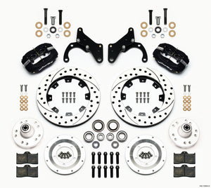 Wilwood Forged Dynalite Front Kit 12.19in Drilled 69-70 Impala Drum/Disc 69-82 Vette