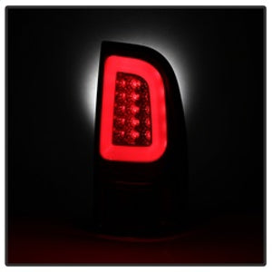 Spyder 08-16 Ford Super Duty F-250 V3 Light Bar LED Tail Lights - Red Clear (ALT-YD-FS07V3-LBLED-RC)